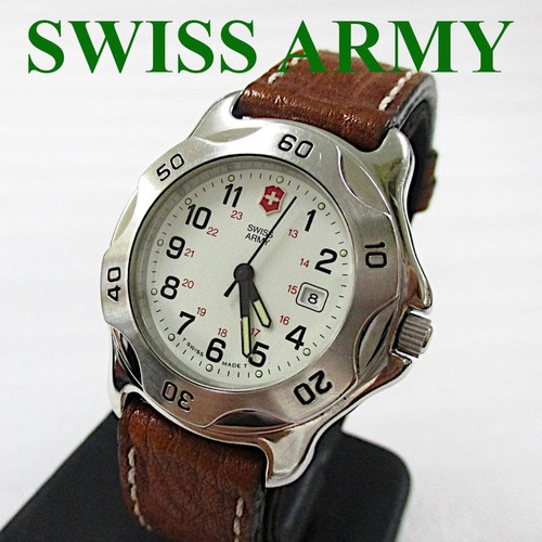 Swiss army date quartz - quartz, unisex